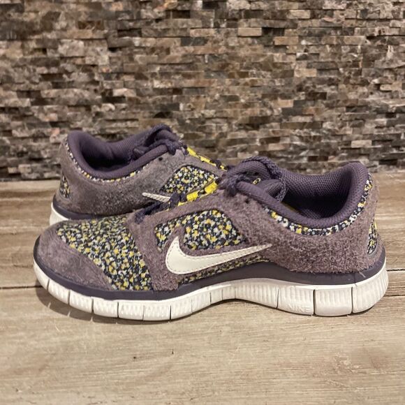 Nike Wmns Free Run +3 Ext Lib 540860 500 5 Plum Sail Yellow Liberty - Picture 7 of 7